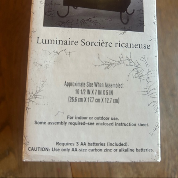 Vintage 2005 Hallmark Cackling Witch Luminary Halloween display with box motion - Picture 9 of 12